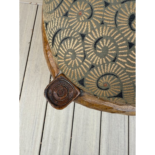 Set of 4 Vintage Faux Bois Dining Chairs With Cane Back For Sale - Image 11 of 18