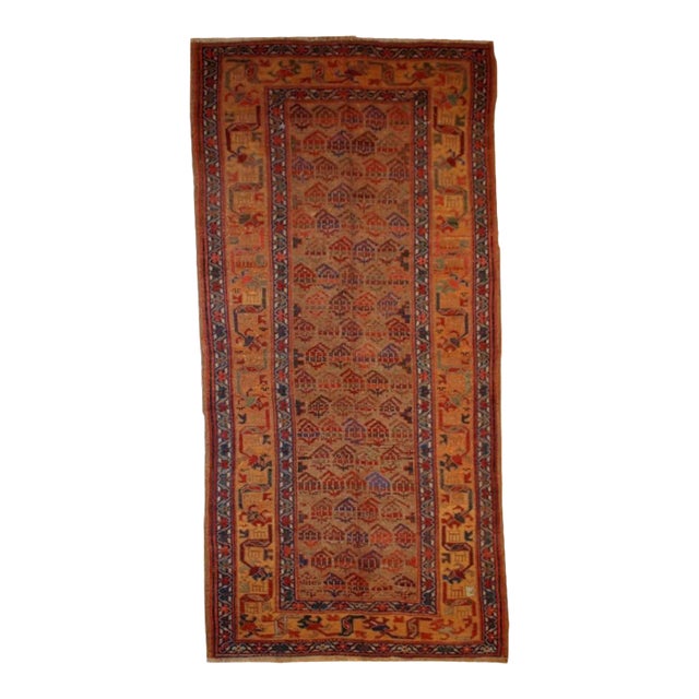 1880s Handmade Antique Persian Kurdish Rug For Sale