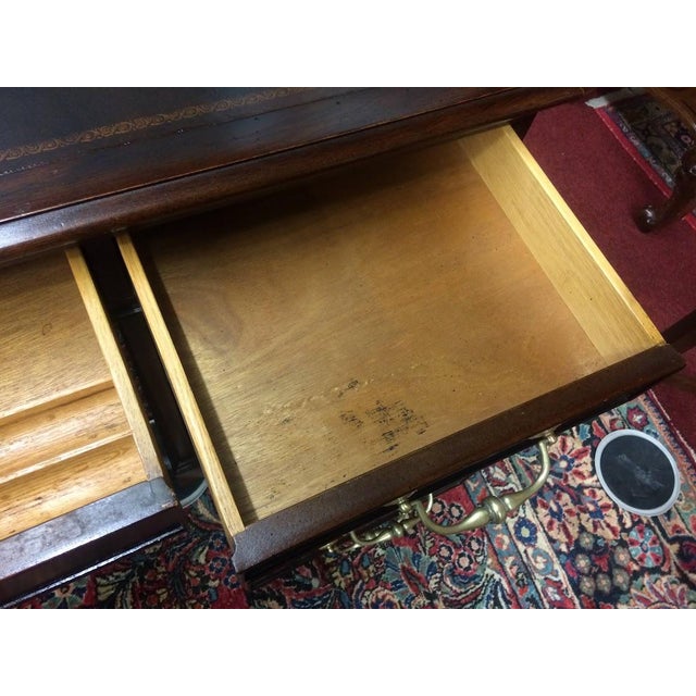 Century Furniture Vintage Executive Desk, Leather Top Desk, Century Furniture For Sale - Image 4 of 11