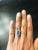 Early 21st Century 4.90 Carat Blue Zircon Diamond 14 Karat White Gold Ring, Size 7 For Sale - Image 5 of 8