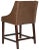 Modern Martin Counter Stool, Brown & Espresso For Sale - Image 3 of 6