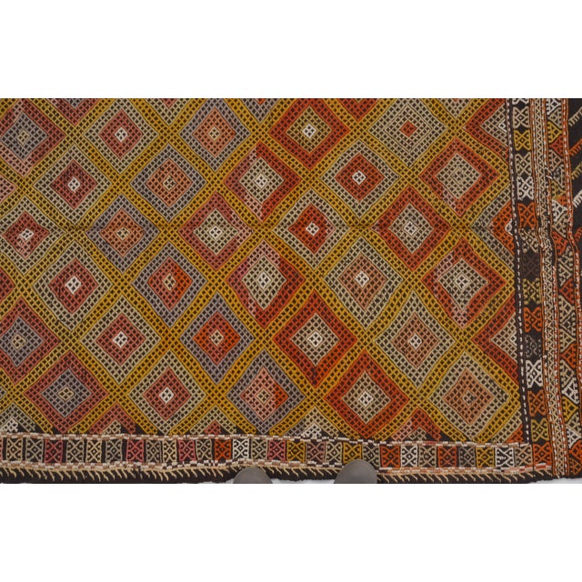 Textile 1950s Geometric Anatolian Kilim Rug For Sale - Image 7 of 10