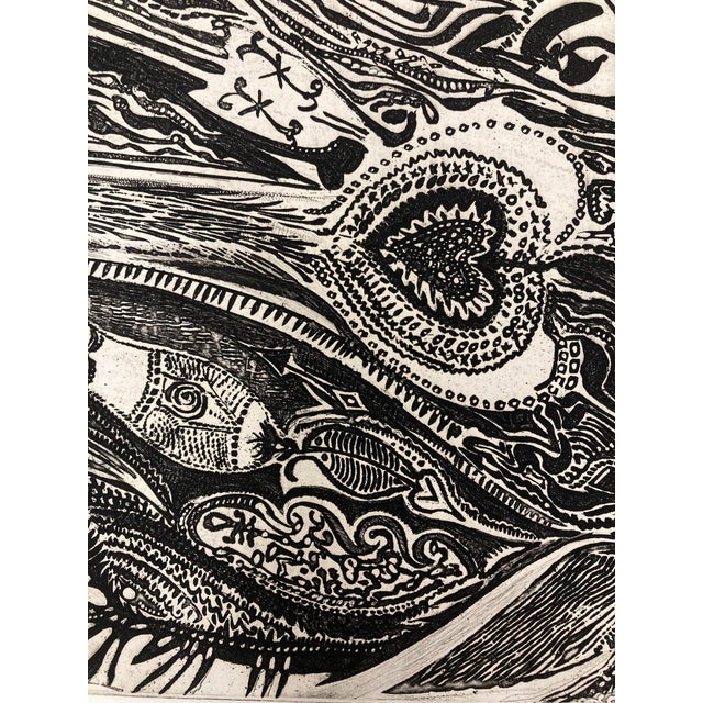 Jean Peschard, Fish in Love, Etching, 1961 For Sale - Image 13 of 16