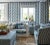 Meandering across a valley floor and surrounded by tall trees Oxbow is a stylised river design with a chalky surface...
