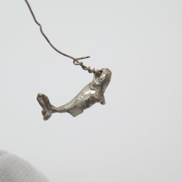 Metal Vintage Italian Genuine Silver 800 Fisherman Dollhouse Miniature Figurine by Yeso, Arezzo, 1970s For Sale - Image 7 of 13