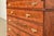 Baker Furniture Style Georgian Burl Wood Inlaid and Hand Painted Drop Front Secretary Desk With Bookcase Hutch Top For Sale - Image 10 of 15