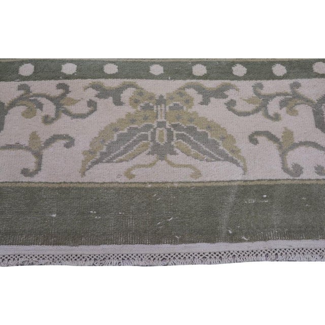 Vintage Chinese Art Deco Hand Knotted Wool Rug,09'09'' X 13'10'' For Sale - Image 4 of 6