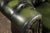 Dark Green Vintage Tufted Leather Chesterfield Club Chair in Emerald Green For Sale - Image 8 of 10