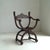 Curule or Dagobert Armchair in Walnut, Italy, 1910s For Sale - Image 17 of 18