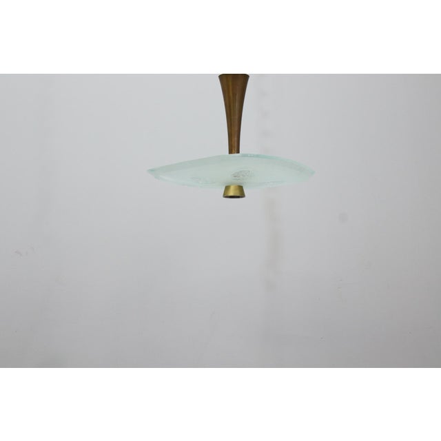 Model 1748 Glass Pendant Light by Max Ingrand for Fontana Arte, 1954 For Sale - Image 12 of 15