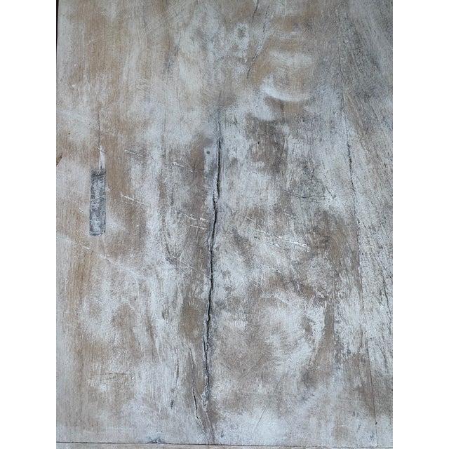 Antique Elm Wood Coffee Table For Sale - Image 12 of 15