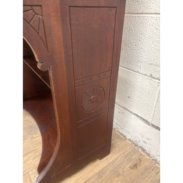 Antique Late 19th Century Victorian Walnut Drop Front Drop Lid Secretary Desk For Sale - Image 14 of 18