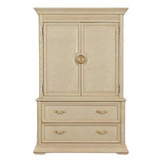 Thomasville Mediterranean Oak Armoire Dresser or Gentleman's Chest, Circa 1970s For Sale