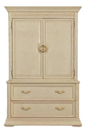 Thomasville Mediterranean Oak Armoire Dresser or Gentleman's Chest, Circa 1970s