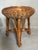 Brown Vintage Wicker and Bamboo Stool, 1980s For Sale - Image 8 of 8