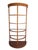 1980s Corner Curio Bookcase 4-Shelf Glass Light Wood Tone For Sale - Image 9 of 11