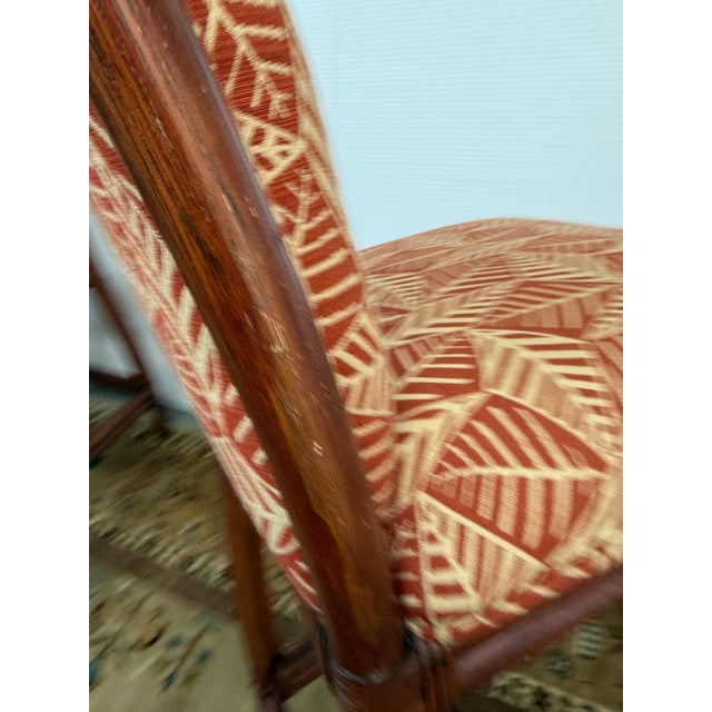 Ficks Reed Paxton Rattan Bar Stools, Set of Three For Sale - Image 9 of 12