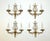 Set of Four French Directoire Style Brass Petitot Wall Sconces For Sale - Image 10 of 11