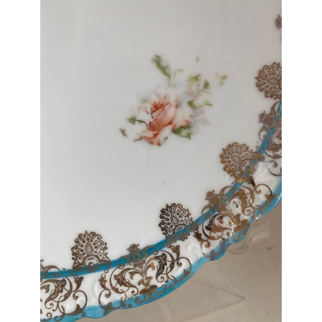 Ceramic Hand Painted Porcelain Plates, Austria, Set/9, C. 1900 For Sale - Image 7 of 9