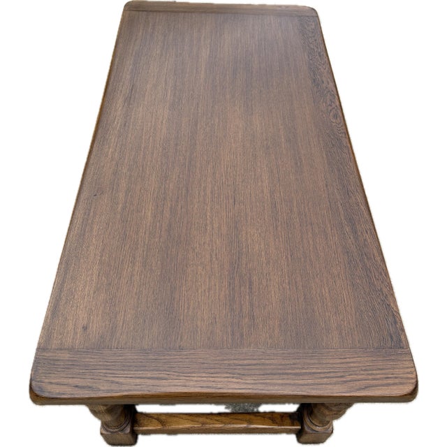 Wood Vintage Solid Wood European Coffee Table For Sale - Image 7 of 7