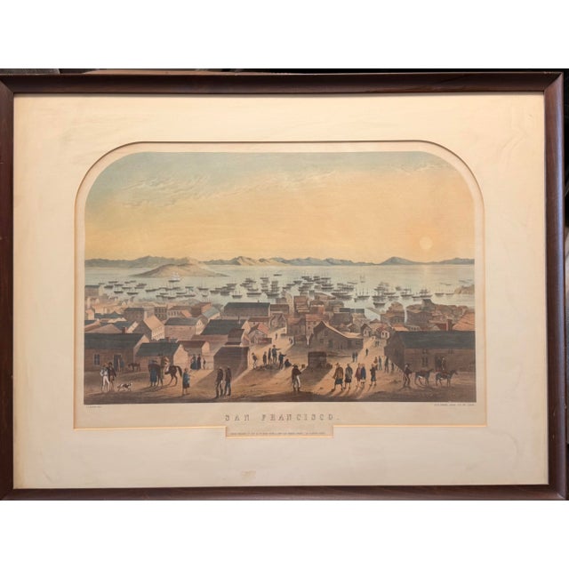 San Francisco, 1851 Chromolithograph, Francis Samuel Marryat, Hanhart, London For Sale - Image 9 of 12
