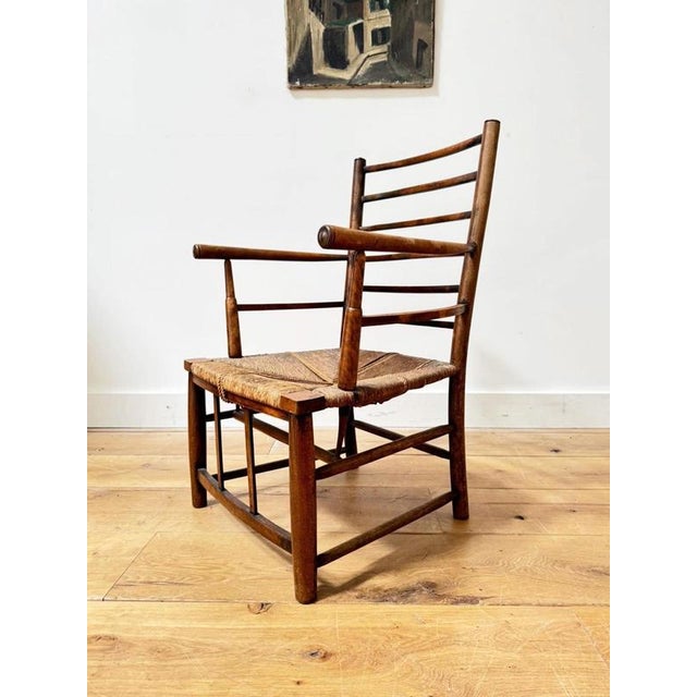 Antique Sussex Armchair, 1900s For Sale - Image 3 of 4