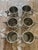 1990s 1990s Lion Handle One Pint Pewter Tankard Mugs Handmade in Sheffield England - Set of 6 For Sale - Image 5 of 12