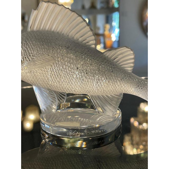 1990s Crystal Fish Figurine by Lalique For Sale - Image 5 of 10