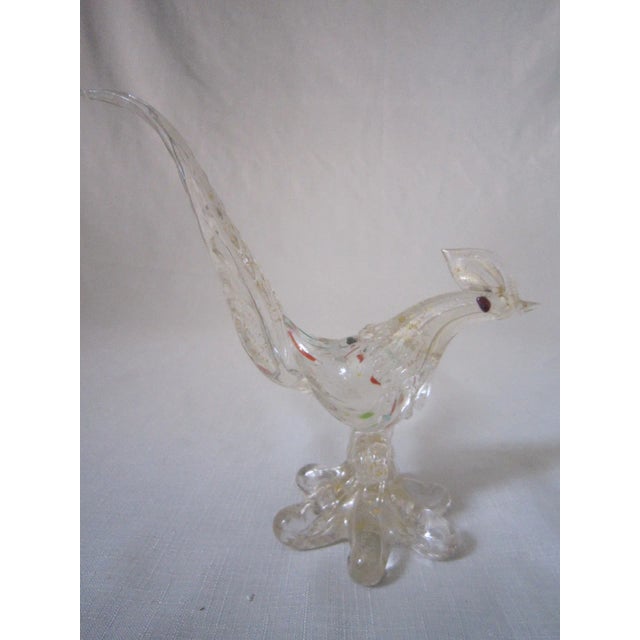 1960s Mid-Century Murano Glass Bird Figure For Sale - Image 6 of 6
