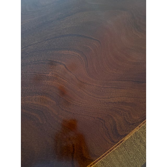 Brown 1990s Baker Charleston Mahogany Dining Table For Sale - Image 8 of 15