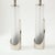 Mid-Century Modern Frosted Glass and Chrome Lamps by Laurel - A Pair For Sale - Image 3 of 9