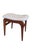 Beige Vintage Stool in Linen-Colored Leather, 1960s For Sale - Image 8 of 8