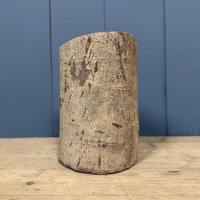 Wooden Trunk Sculpture of Man For Sale - Image 6 of 11