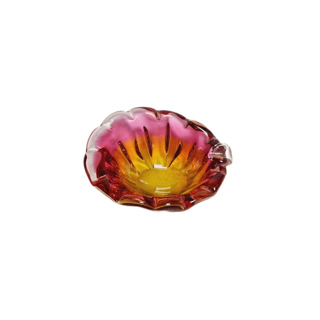 Decorative Bowl by J. Hospodka for Chribska Glassworks, Czechoslovakia, 1960s For Sale - Image 4 of 14