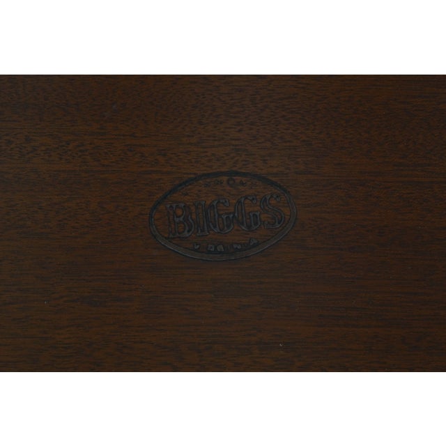Biggs Full Size Mahogany 4 Post Poster Bed For Sale - Image 12 of 12