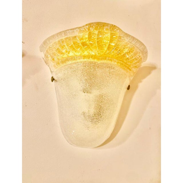 Black Vintage Glass Murano Wall Lights from La Murina, 1980, Set of 2 For Sale - Image 8 of 12