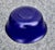 Vintage Cobalt Blue Glass Bowl Gold Rim Textured Pebble Art Glass For Sale - Image 15 of 15