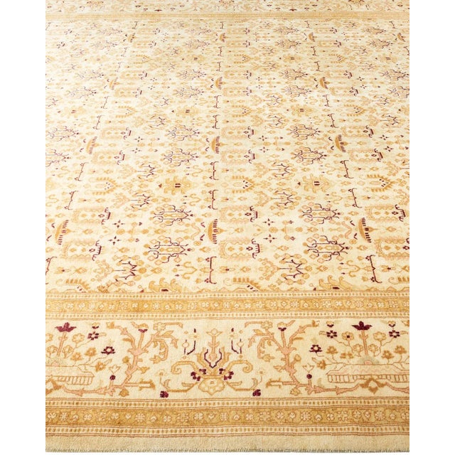 Solo Rugs Mogul, One-of-a-Kind Hand-Knotted Area Rug in Ivory, 8' 2" x 10' 2" For Sale - Image 4 of 8