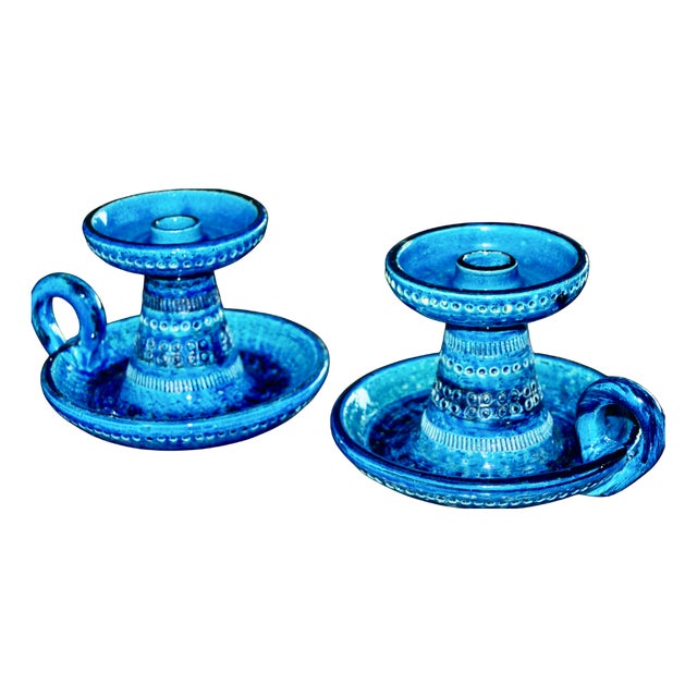 Candlesticks by Aldo Londi for Bitossi, 1960, Set of 2 For Sale
