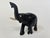 Antique Hand Carved Anglo-Indian Elephant Sculpture, Ebonized Wood For Sale - Image 12 of 14