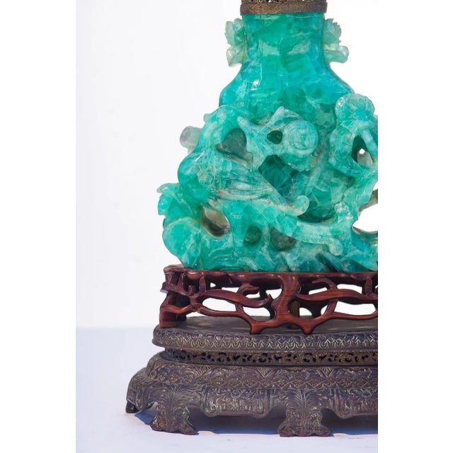 Chinese 19th C. Chinese Carved Flourite Censor For Sale - Image 3 of 4