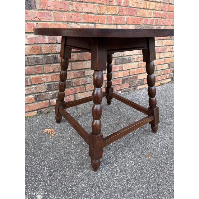 Antique English Round Side Table For Sale In Nashville - Image 6 of 10