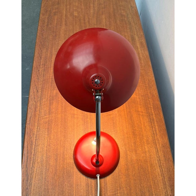 Mid-Century Modern Mid-Century German Red 6786 Table Lamp by Christian Dell for Kaiser Idell, 1960s For Sale - Image 3 of 18