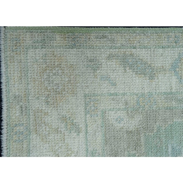 Turkish Turkish Oushak Rug 2'2" x 10'1" #19313 For Sale - Image 3 of 8