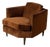 Mid-Century Lounge Chair in Chocolate Chenille For Sale