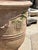 Pair of 31 Inch French Anduze Planters With Antique Patine, Fleur De Lys For Sale - Image 4 of 12