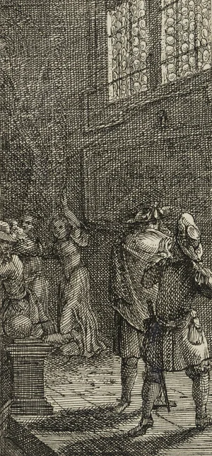 J. Meyer, Night Raid in a Palace, 17th-Century, Etching