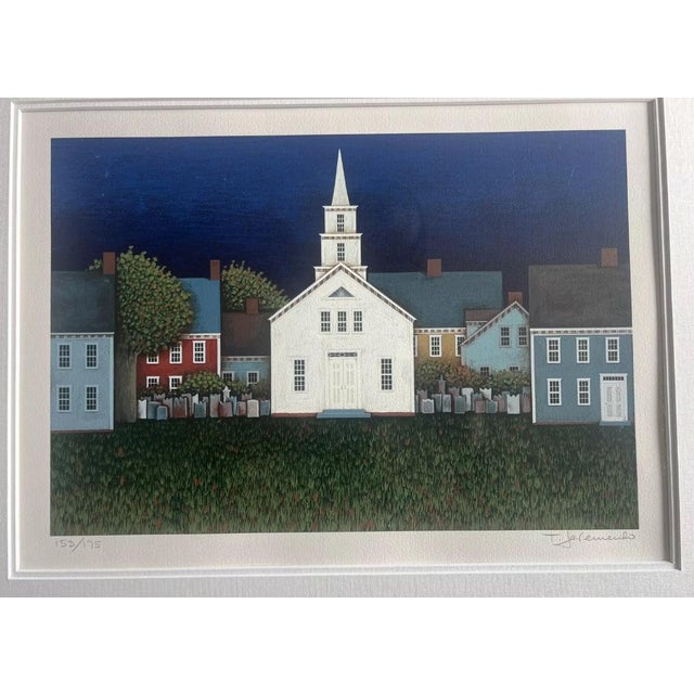 Pre-owned but in good condition. The SERIGRAPH measures 16” X 11”, the frame itself measures 29” X 24”. Signed by TED...