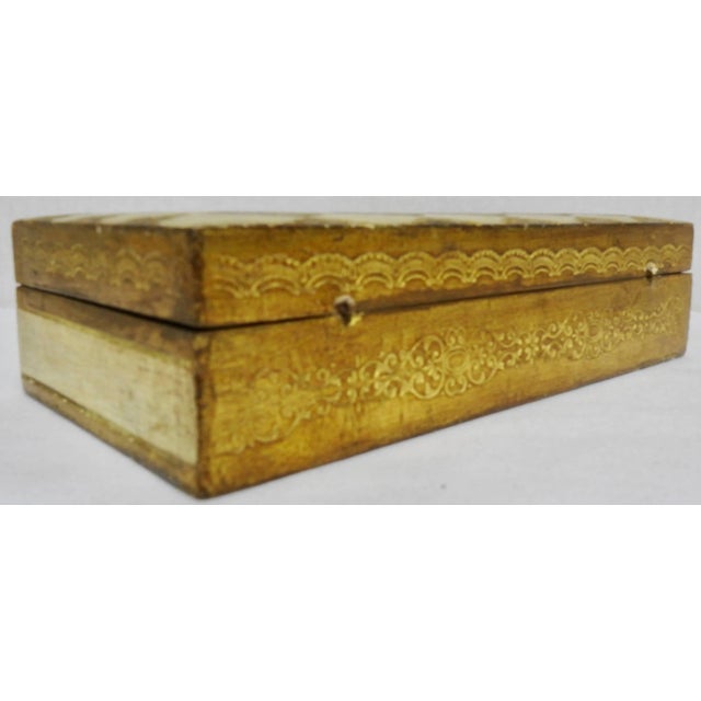 Italian Midcentury Italian Florentine Box For Sale - Image 3 of 8