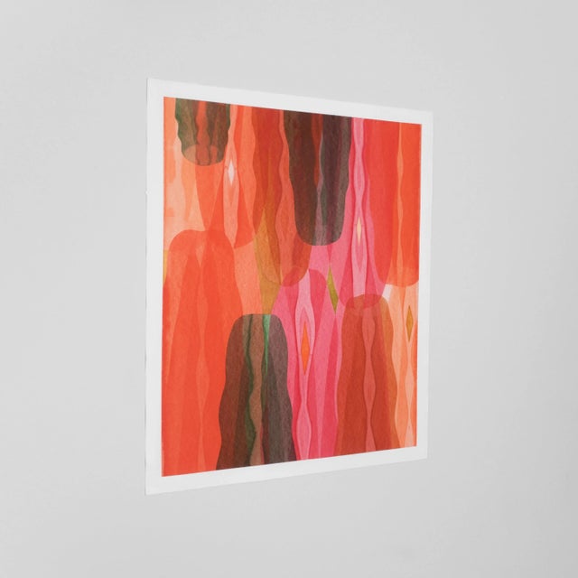 Contemporary "Cherry Soaked Teeth" Work on Paper by Artist Casey R Klein For Sale - Image 3 of 8